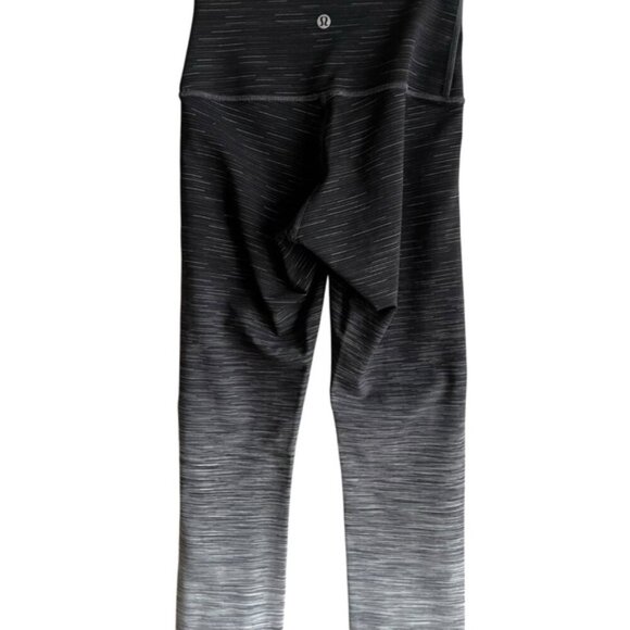 Lululemon Wunder Under Hi-Rise Tight Size 4 *Ombre 31" Space Dye Black D… - Picture 8 of 13